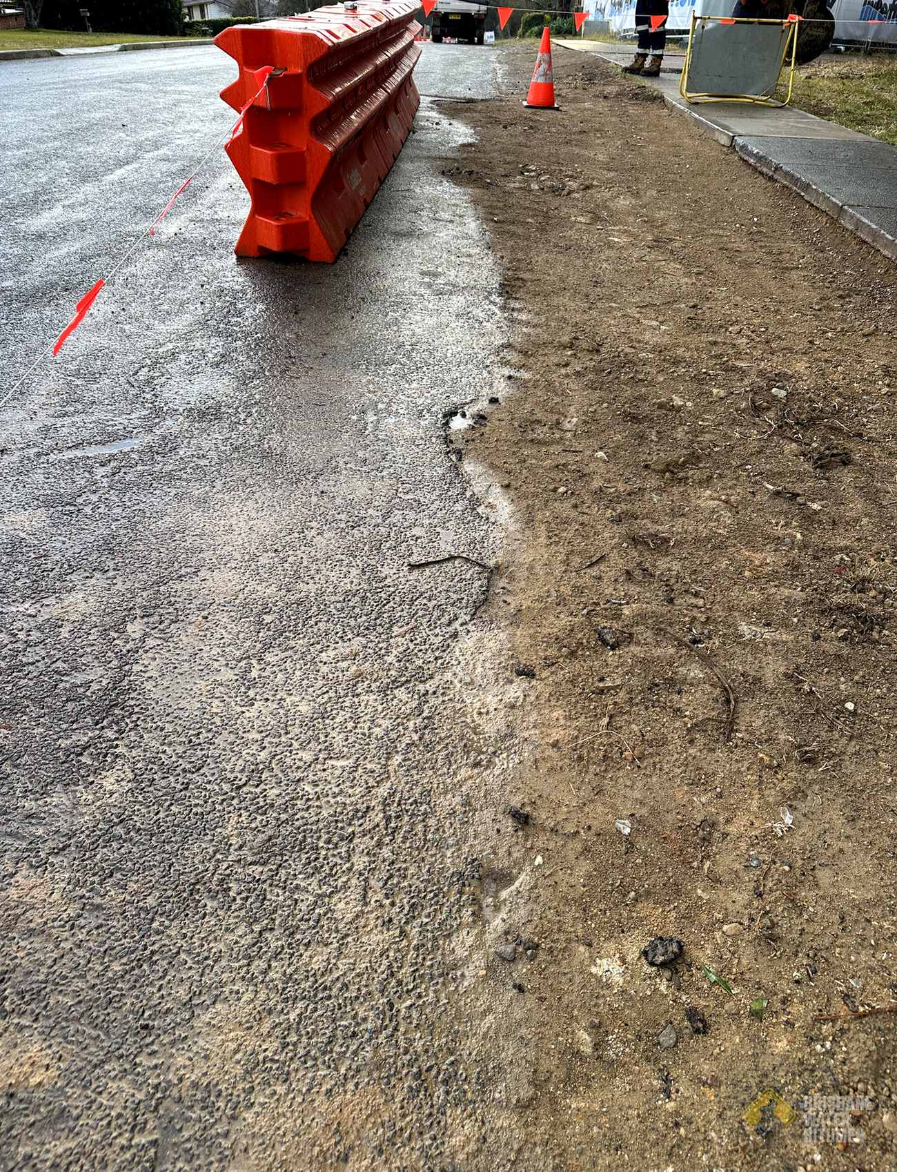 Kerb & Channel with Road Edge Reconstruction, Morisset project photo 1