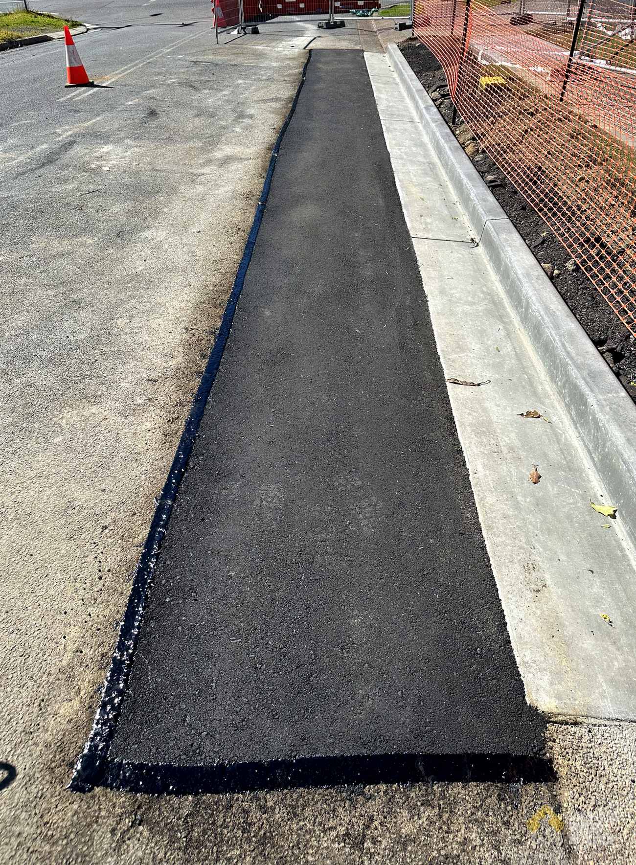 Kerb & Channel with Road Edge Reconstruction, Morisset project photo 7, finished